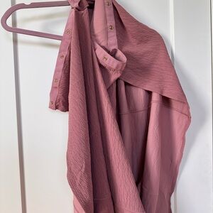 Lululemon Vinyasa Scarf *Crinkle in Spanish Rose with snaps.